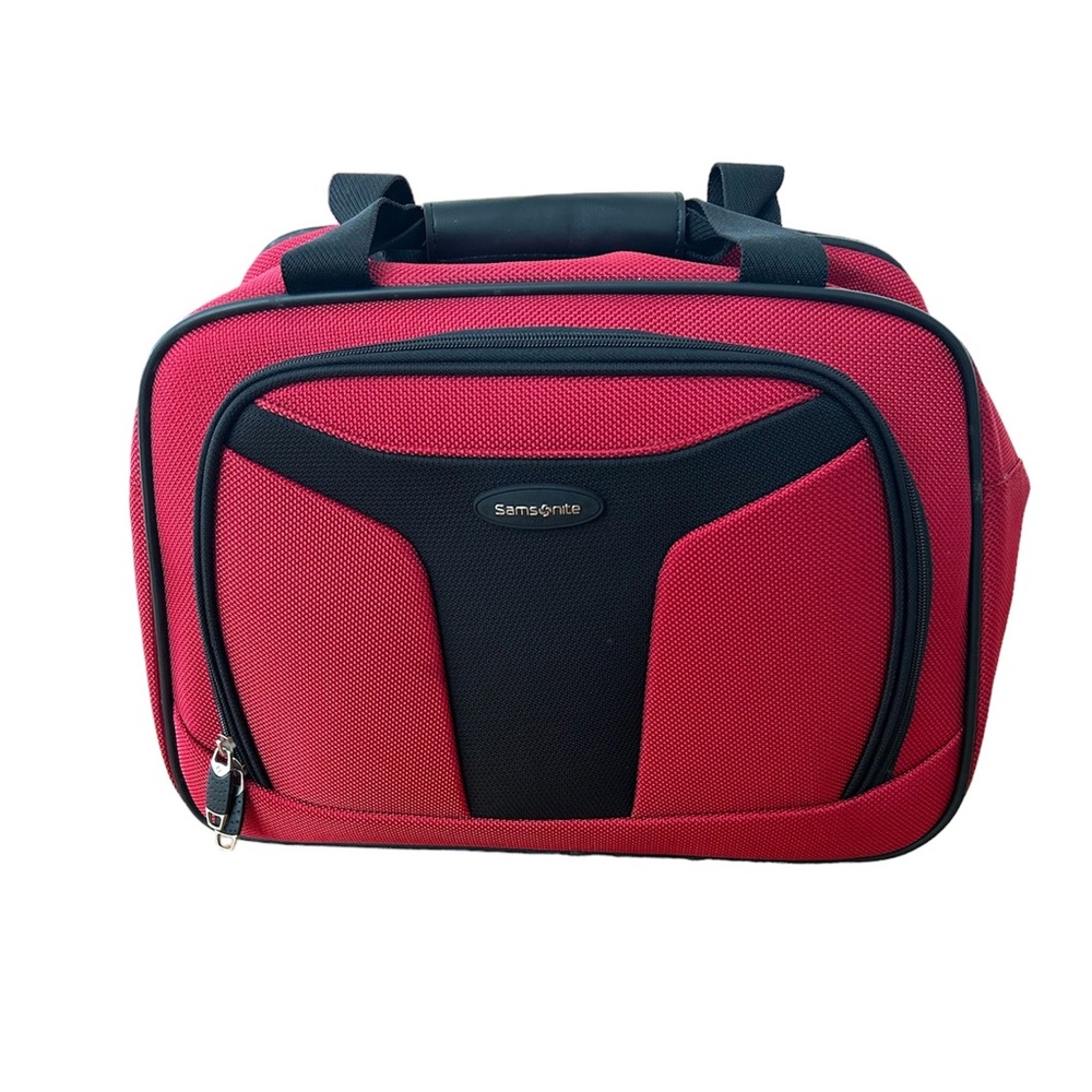 EUC. Samsonite Carry-On Bag. Red/Black.
